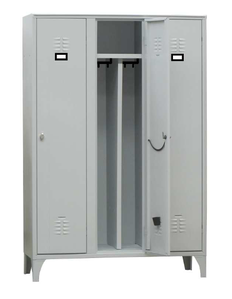 Locker del armario - Interior - 3 puertas - cm 120 X 50 X 180h