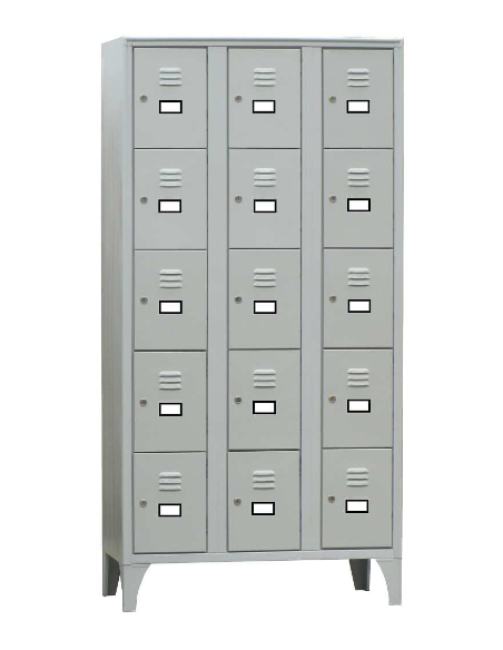 Case cabinet with 15 compartments - cm 90 x 50 x 180 h