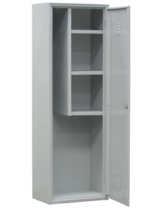 Broom cupboard with partial partition 3 shelves - cm 60 x...
