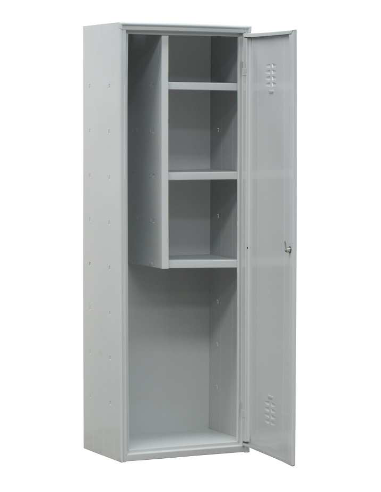 Broom cupboard - Partial partition 3 shelves - Steel sheet structure - cm 60 X 40 X 180h