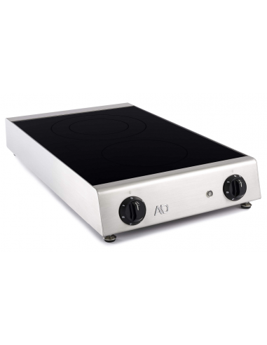 Glass ceramic hob 2 cooking zones - Cm 35 x 60...