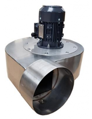 Centrifugal Fan - Motor directly coupled to the impeller - 304 stainless steel welded