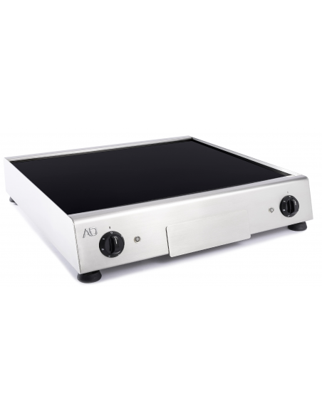 Electric glass ceramic fry top with smooth top cm 59.2 x 47.8