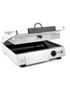 Electric glass ceramic plate with smooth surface and smooth lid cm 44 x 28