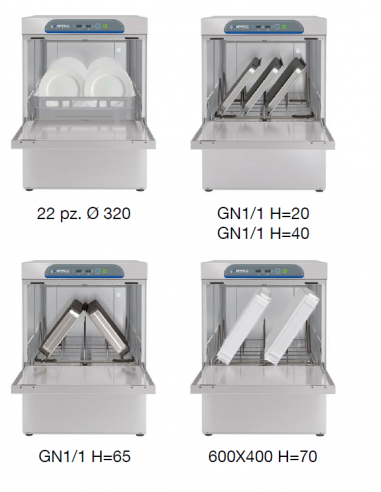 Electronic washers - Basket cm 60x50 - cm 58.5...