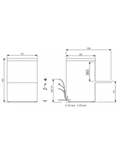 Lavastoviglie con addolcitore - Cesto cm 50 x...