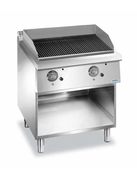 Lava stone grill - 2 cooking zones - cm 80 x 73 x 85 h