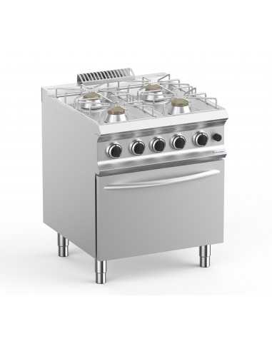 Cucina gas - N. 4 fuochi - Forno gas - Cm 70 x 73 x 85 h