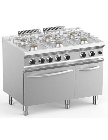 Gas cooker - N. 6 fires - Static gas oven - Cm 110 x 73 x 85 h