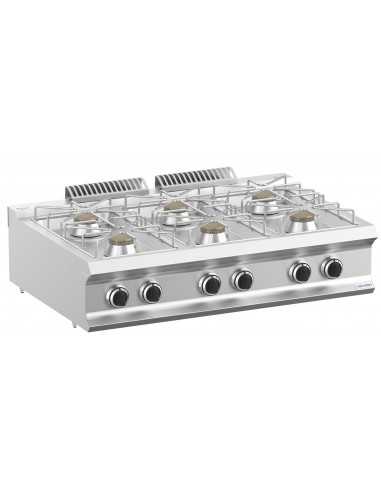 Gas cooker - Banco - N. 6 fires - Cm 110 x 73 x 25 h