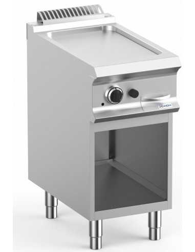 Fry top gas - Piastra liscia in acciaio - cm 40 x 73 x 85 h