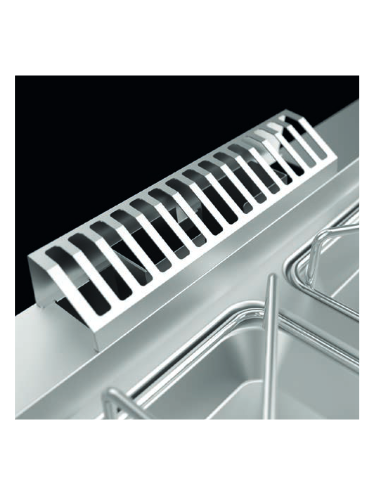 Fry top gas - Chrome smooth plate - cm 70 x 73...