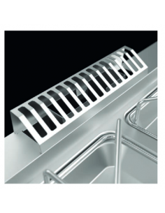 Fry top gas - Chrome plate 1/2 smooth 1/2 rows - cm 70 x... 2