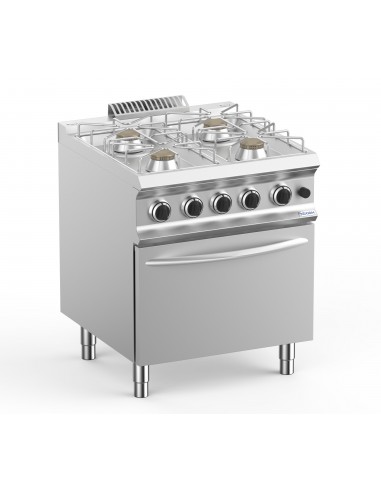 Cocina de gas - N. 4 fuegos - horno eléctrico - Cm 80 x 90 x 85 h