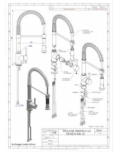 Tap single hole - Swivel spout - Dual jet...