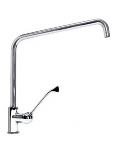 Tap single-hole - Swivel spout at "C" - Chrome-plated clinical lever - cm Ø 2.4 x 40 cm