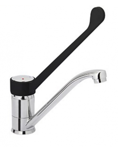 Miscelatore monoforo - Leva clinica plastica - Canna girevole 21.5 cm