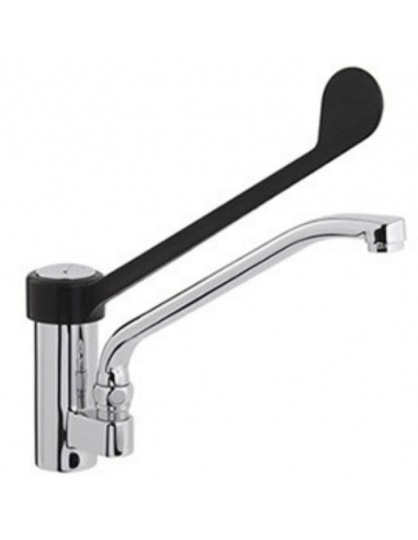 Tap single-hole - Plastic clinical lever - Swivel spout cm 32