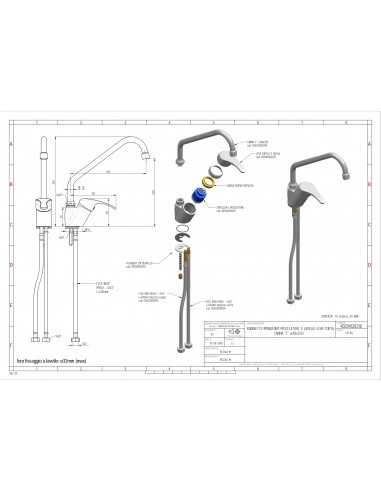 Miscelatore monoforo - Canna girevole - cm 1.8...