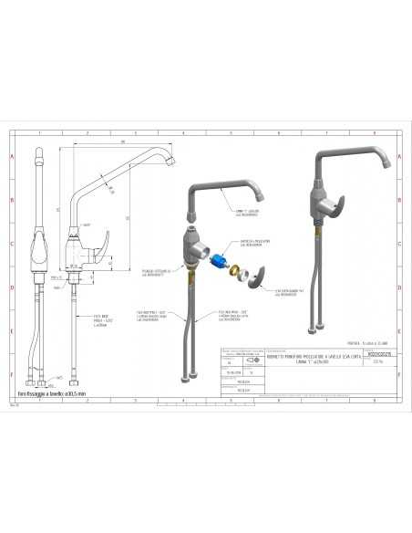 Tap single-hole - Swivel spout "C"- cm 2 x 30