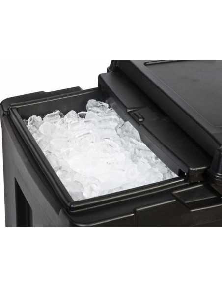Carrello portaghiaccio - Portata 125 lt ( 80 kg) - Rubinetto - cm 61 x 96.5 x 74.5 h