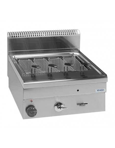 Professional gas pasta cooker with capacity 25 liters - Power kW 11 - Cm 60 x 60 x 27 h