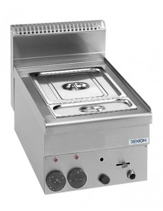 Bagnomaria gas - Vasca GN 1/2 + GN 1/3 - cm 40 x 60 x 27 h