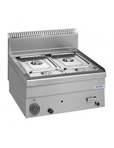 Gas bath - Bath GN 1/1 + GN 1/4 + GN 1/4 - cm 60 x 60 x 27 h