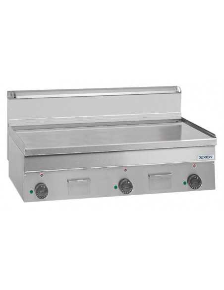 Professional electric fry top with smooth chrome plate - Power kW 12.5 - Cm 100 x 60 x 27 h