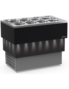 Carapine ice cream and slush stand - N. 8 x 7.5L. - cm...