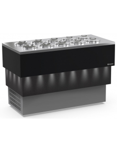Carapine ice cream and slush stand - N. 10 x 7.5L. - cm...