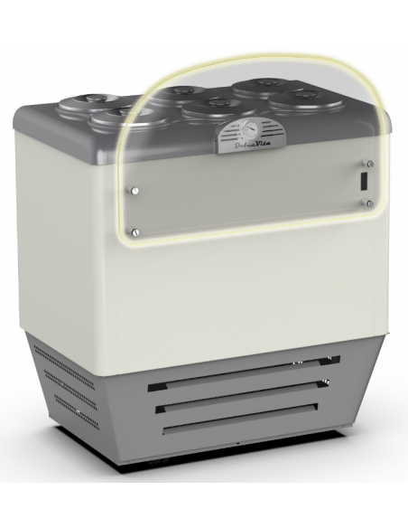 Banco gelateria - N.6 x 7.5 lt - cm 96.5 x 66.5 x 103 H