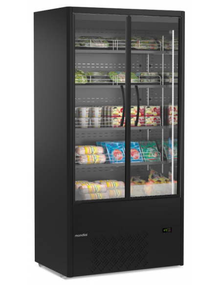 Refrigerated wall unit ideal for dairy products, cold cuts, vegetables - Temperature 0° + 4°C - Cm 98.5 x 64 x 198.1 h