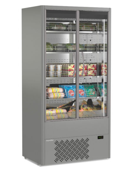 Refrigerated wall unit ideal for dairy products, cold cuts, vegetables - Temperature 0° + 4°C - Cm 98.5 x 64 x 198.1 h