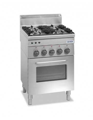 Professional gas stove with 4 burners - Power 2...