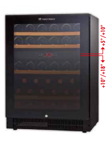 Expositor del vino - Doble temperatura: +°+10°C...