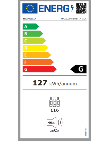 Wine glass - Temperature +6°+16°C - cm 132.5 x...