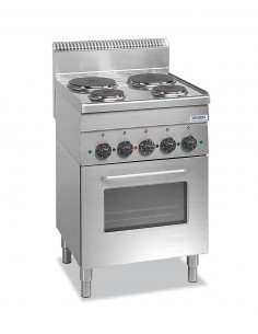 Professional electric stove with 4 plates - Power 2 x Kw...