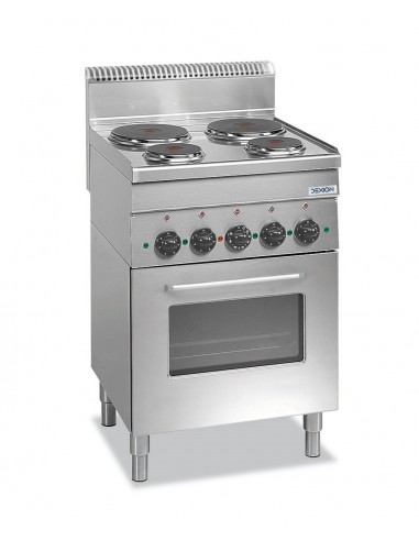 Cocina eléctrica - N.4 placas - horno eléctrico - Cm 60 x 60 x 85 h
