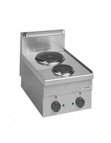 Professional electric stove with 2 plates -...