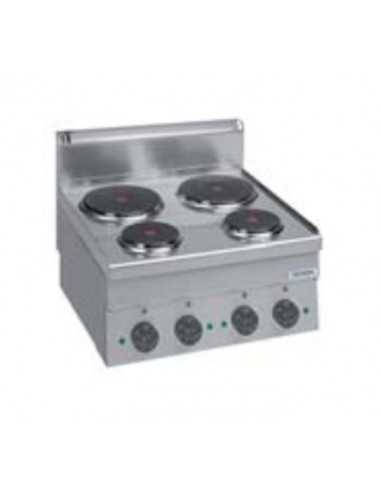 Cucina elettrica - N.4 piastre - Cm 60 x 60 x 27 h