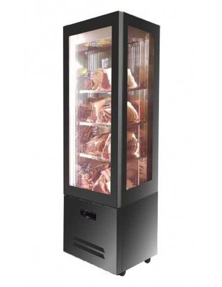 Kit Completo para Carnicería con Mostrador Refrigerado, Vitrina de Maduración y Afilador de Cuchillos
