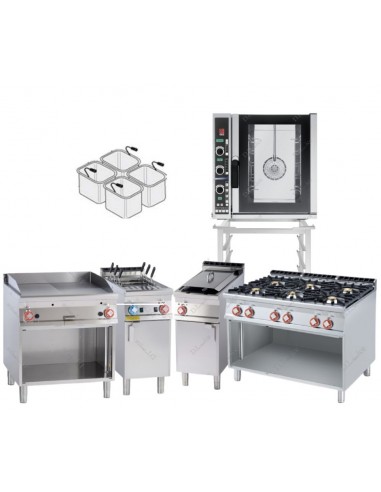 Gas cooking line kit