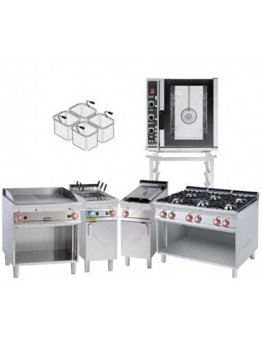 Gas cooking line kit