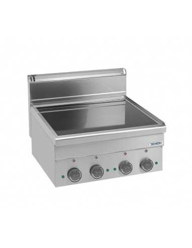 Professional glass-ceramic stove with 4 cooking...