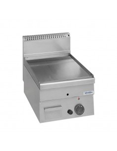 Fry top de gas profesional con placa de acero lisa -...