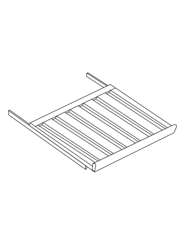Removable shelf kit with guides