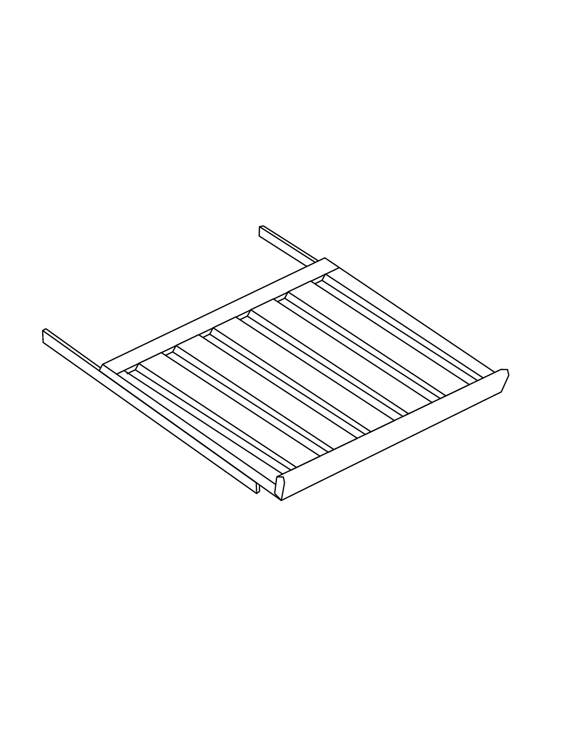 Removable shelf kit with guides