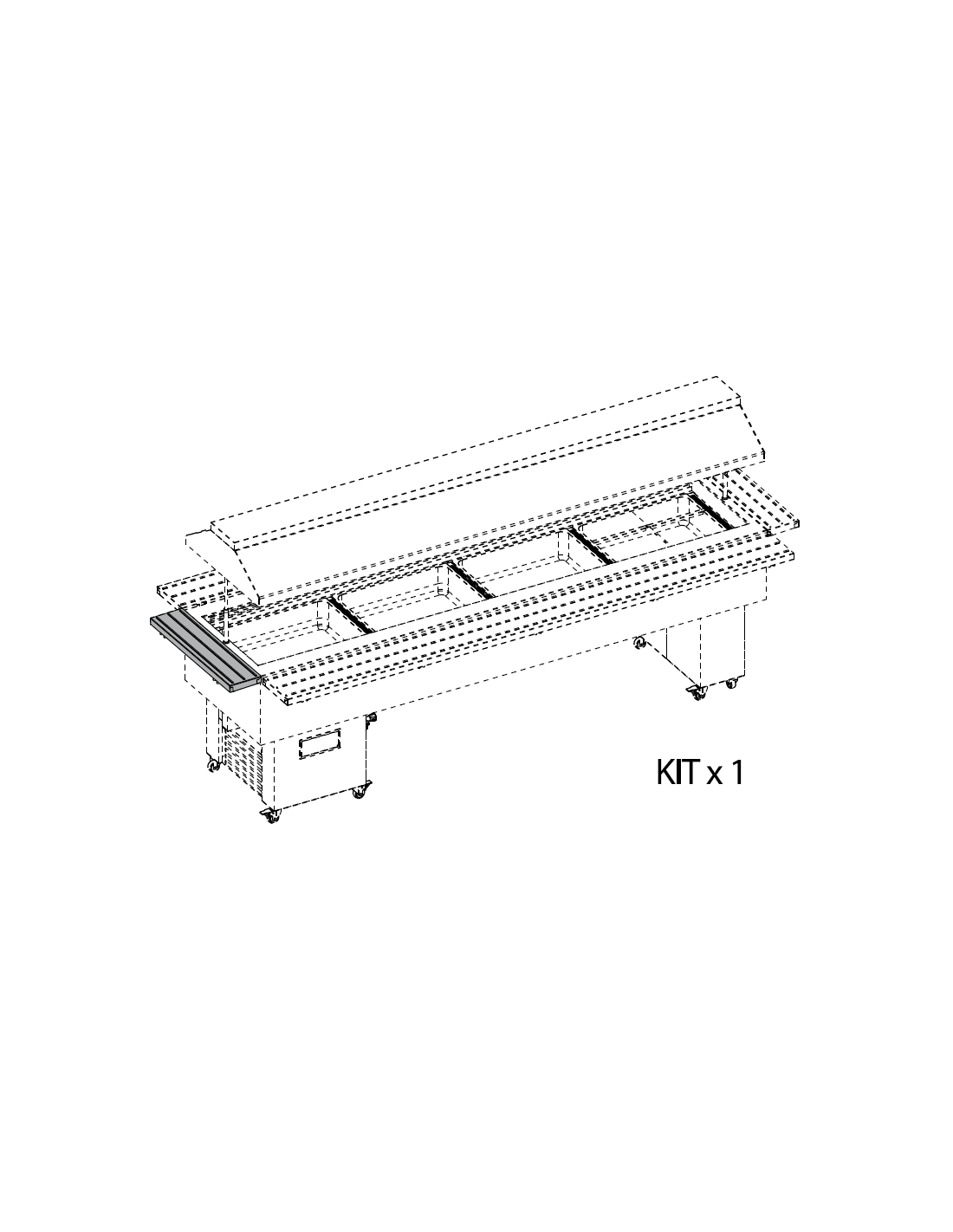 Soporte de placa de acero inoxidable 75 cm