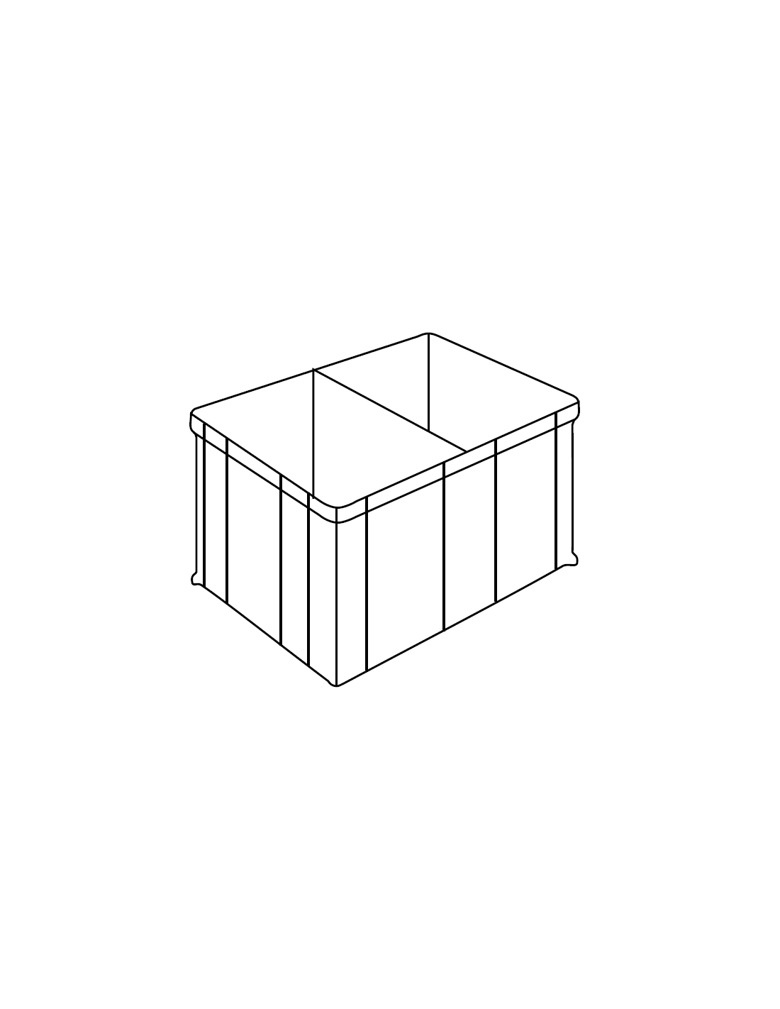 Kit complete drawers 12+1 in ABS - 12 x cm 51.5x 31 x 17.5 + 1 x cm 62 x 30 x 18.5